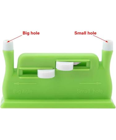 Desk Needle Threader - Automatic Double Needle Hand Threader in Green - Sewing Machine DIY Tool - Buy Online on SooperMarket.com