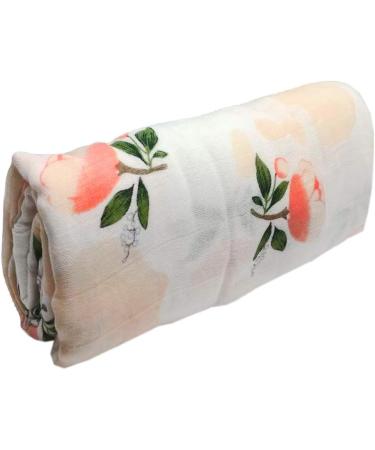 Little English Bamboo/Cotton Large Muslin Blankets - Flower Power Set of 3 - 120cm x 120cm - Luxury Pram Blanket for Swaddling - Buy Online on SooperMarket.com