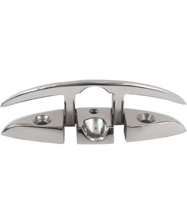 Shenghuiss 5 Stainless Steel Boat Flip Up Cleat - 2 Pcs | Deck Flush Mount Mooring Rope Cleat with Fasteners - Buy Online on SooperMarket.com
