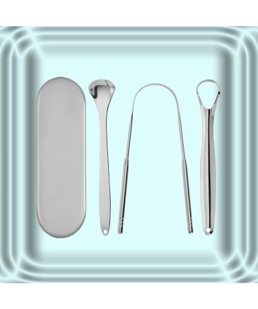 Buy As Seen On TV Silver Tongue Scraper - Stainless Steel Cleaner Spoon for Fresh Breath - Fast International Shipping - Buy Online on SooperMarket.com
