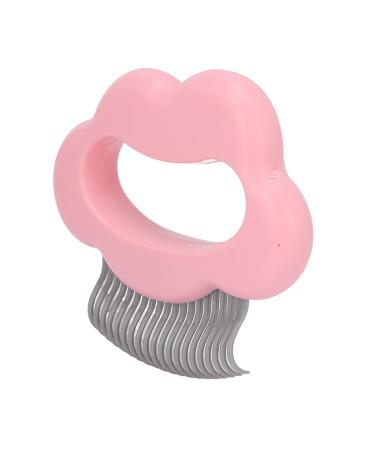 Cat Comb Skin-friendly elastic half-curved massage comb Cat-safe exfoliating comb for cats Pink
