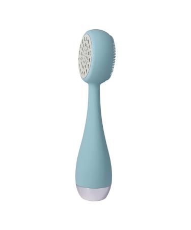 PMD Clean Pro Silver - Smart Facial Cleansing Device with Silicone Brush & Pure Silver ActiveWarmth Anti-Aging Massager - Waterproof - SonicGlow Vibration - Clear Pores & Blackheads