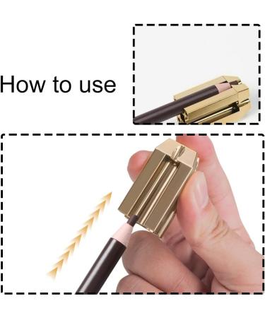 Mini Cosmetic Pencil Sharpener Trimmer for Eyebrow, Eye Liner, Lip Liner - Manual Cutter for Precision Makeup Application - Buy Online on SooperMarket.com