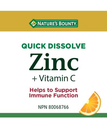 Nature's Bounty Vitamin C + Zinc Multi-coloured 60 Quick Dissolve Tablets - Buy Online on SooperMarket.com