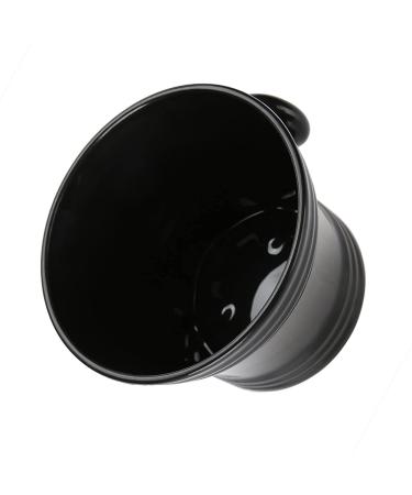 Black Plastic Shaving Bowl & Soap Dish - Men's Shaving Foam Cream Bowl for Effortless Grooming | International Shipping - Buy Online on SooperMarket.com