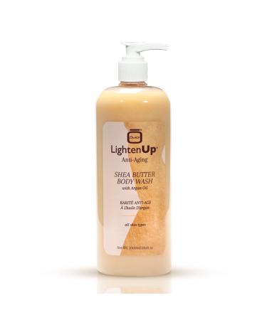 Omic LightenUp Anti-Aging Body Wash - 33.8 fl oz / 1000ml - Formulated to Bright and Soften Skin  with Argan Oil and Shea Butter