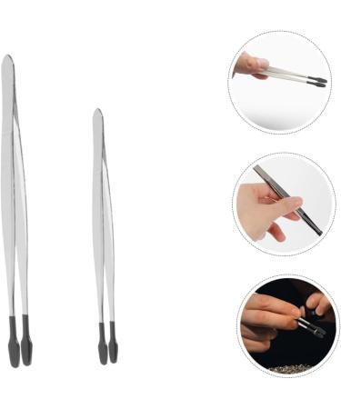 Magiclulu 4-Piece Stamp Clip Brow Tool Set - Stainless Steel Jewelry Tongs Tweezers & Pincer for Jewelry Making | Handicrafts Martensitic - Shop Now! - Buy Online on SooperMarket.com