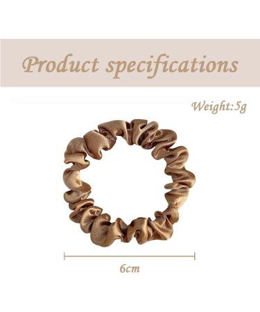 KINDOYO 4 Pieces Hair Silk Stretchy Scrunchies - Solid Color Hairbands Satin Scrunchies Elastic Bands Traceless Ponytail Holder Hair Accessories for Women Girls Black *4 - Buy Online on SooperMarket.com