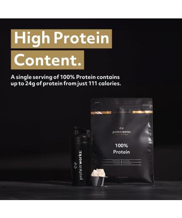 Protein Works - 100 percent Protein 1.25kg High Protein Blend 41 Servings Strawberries 'n' Cream Strawberries 'n' Cream 1.25kg (41 servings) - Buy Online on SooperMarket.com