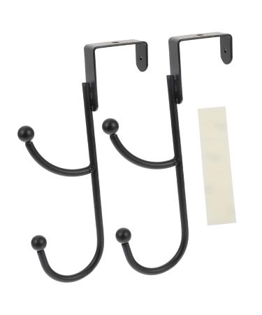 Cabilock 2pcs Door Hook Outdoor Towel Hooks Overdoor Organizers Durable Clothes Hooks Multifunction Hanger