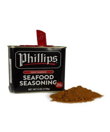 Phillips Seafood Seasoning - Maryland's Famous Shrimp, Fish, and Crab Cake Seasoning | 6 Ounce Pack - Buy Online on SooperMarket.com