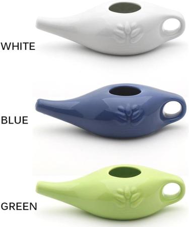 lioapoiul Ceramic Neti Pot Rinsing Nose Washing Professional Yoga Stuff Irrigator Dust Remover Spout Removing Tools Cleaning Outdoor White - Buy Online on SooperMarket.com