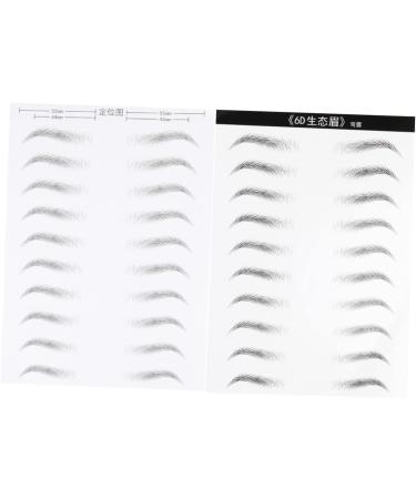 DOITOOL 4 Sheets Authentic Eyebrows Stickers Eyebrow Makeup Tools Eyebrow Stickers 3d Patch Water Proof - Buy Online on SooperMarket.com