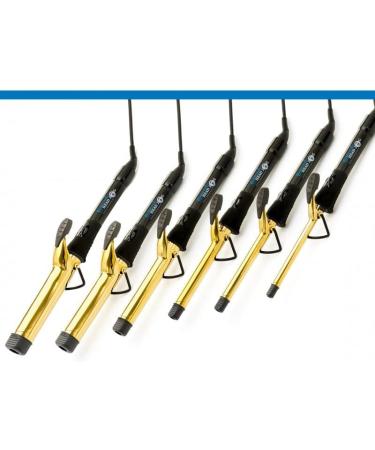 Electric Head Jog 25mm Titanium Gold Waving Iron - Variable Temperature Curling Wand with Ionic Technology for Healthy, Shiny Hair - Easy Styling with Cool Tips (25mm) - Buy Online on SooperMarket.com