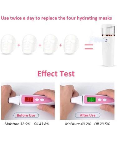 Solomi Hydrating Facial Mist Spray Handheld Nano Facial Sprayer (White) 40ml Battery Powered - Buy Online on SooperMarket.com