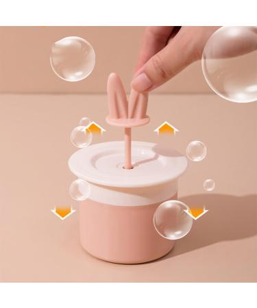 Dajidafu Face Cleaning Bubble Foamer Device DIY Press Whip Squeeze Foaming Cup Washable Portable Bathroom Foam Maker Bottle Orange and Pink - Buy Online on SooperMarket.com