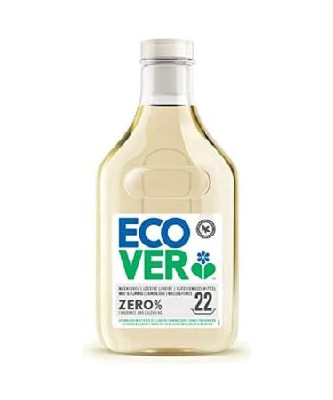 Ecover zero wool and fine detergent (1 l/22 wash loads) liquid detergent with plant-based ingredients sensitive detergent for allergy sufferers and sensitive skin zero 1 l (1 Pack)