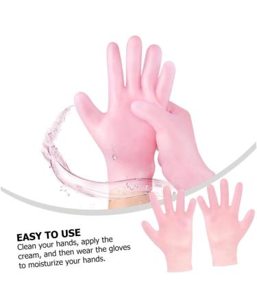 minkissy 1 Pair Whitening Moisturizing Gloves Pink Cotton Gloves Waterproof Gloves Moisturizing Gloves for Cracked Hand Holly Headband Dry Rough Skin Glove Sun Protection Sebs - Buy Online on SooperMarket.com