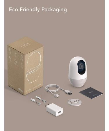 Nooie Smart Baby Monitor WiFi Camera 1080P Indoor Home Security Camera with Alexa Compatibility, Night Vision, 360-degree Motion Tracking - Buy Online on SooperMarket.com