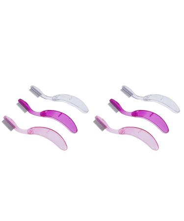 KALLORY 2Pcs Folding Eyebrow Comb - Stainless Steel Lash & Brow Makeup Brush for Perfect Eyebrows & Lashes | Beauty Tool - Random Color - Buy Online on SooperMarket.com