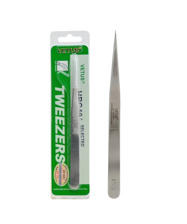 LASHVIEW Professional Eyelash Tweezers - Vetus ST12 Straight Pointed Stainless Steel for Precision Grafting & Extensions - Ideal for Lash Extensions & Stickers International Shipping Available - Buy Online on SooperMarket.com