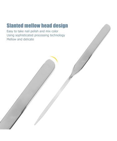 Liquid Spatula for Makeup Artists | Stainless Steel Mixing Tray & Ergonomic Stirring Rod - Perfect for Nail Art - Buy Online on SooperMarket.com
