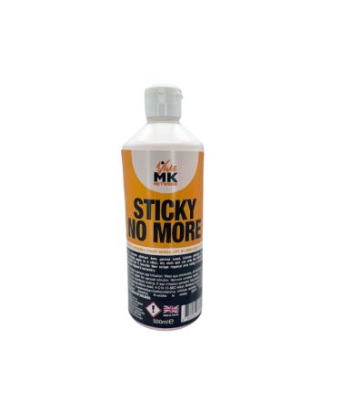 Sticky No More Sticky Label Remover - Effectively removes marks left by adhesives & labels. Also perfect for removing stickers from painted wood kitchen utensils glass & ceramics. 500ml.