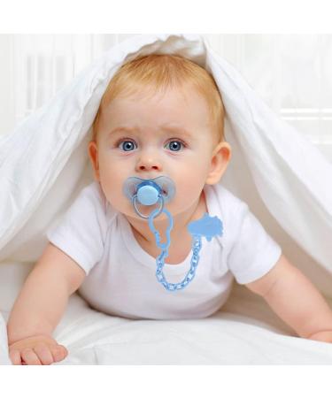Zeayebsr Dummy Clips - 6 Pieces Lightweight Pacifier Anti-Drop Chain for Newborn Girls and Boys - Buy Online on SooperMarket.com