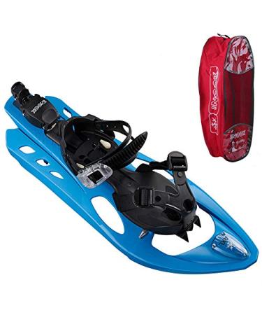 Inook axl snowshoes i snowshoes with climbing help I EU 34-42 i snowshoe set with practical snowshoes carrying bag i individually size adjustable and many patented functions