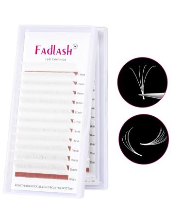 Easy Fan Blooming Volume Lash Extensions - 0.07 D-Curl Color Lashes (White) 15-20mm - Buy Online on SooperMarket.com