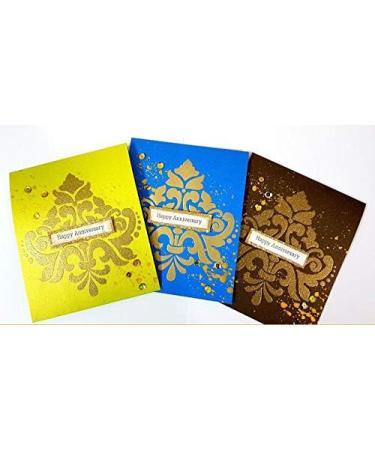 CrafTreat Damask Stencils Set - 2 Pcs - 6x6 Inches Each - Reusable Stencils for Painting on Various Surfaces - DIY Art and Craft Stencils - Buy Online on SooperMarket.com
