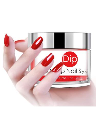 Orange Nail Dipping Powder 1oz with Vitamin | I.B.N Acrylic Dip Powder for DIY Manicure | No UV LED Lamp Needed (DIP 028) - Buy Online on SooperMarket.com