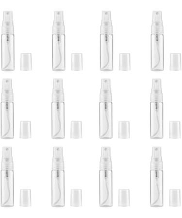 12 x 3ml Clear Mini Glass Spray Bottles - Refillable Perfume & Makeup Atomizers - Portable Travel Cosmetic Containers - Buy Online on SooperMarket.com
