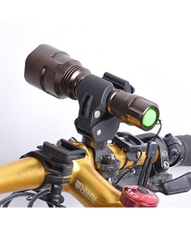 Bike Flashlight Holder - 2 Pack Universal Mount with 360 Rotation for Cycling & Riding - Buy Online on SooperMarket.com