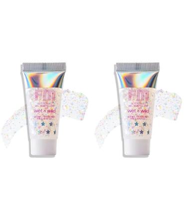 Body Glitter Wet n Wild Fantasy Makers Glitter Gel for Face and Body White Light Show (Pack of 2)