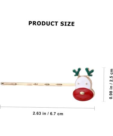 minkissy 3 Christmas Hair Clips Girls Bobby Barrettes Holiday Barrettes Hair Barrettes for Christmas Holiday Headwear Hair Clips for Kids Party Hair Decoration Cute Child Metal Side Clip - Buy Online on SooperMarket.com
