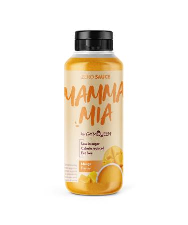 Gymqueen Mamma Mia Zero sauce 265ml mango reduced calorie and low in fat perfect topping for refining dishes and desserts mango 265 ml (1 Pack)