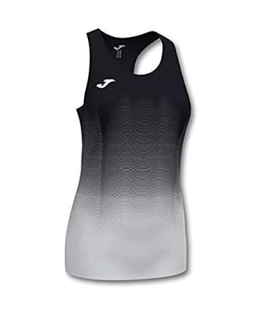 Joma Girls Elite Vii Running Tank Top XS Black-White