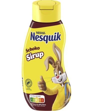 Nesquik Chocolate Syrup Can - 8 x 300 ml | Ideal for Desserts Breakfast & Milk Drinks | International Shipping - Buy Online on SooperMarket.com