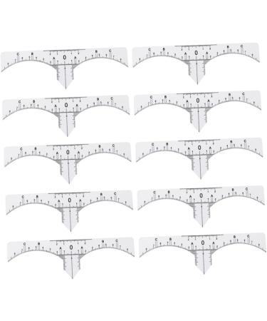 PLAFOPE Scale Ruler 10pcs Set Makeup Stickers Eyebrow Ruler for Microblading Makeup Ruler Eyebrow Stickers Make up - Buy Online on SooperMarket.com