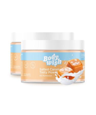 Bodywish - Salted Caramel Tasty Powder - low -calorie flavors |Natural taste - sugar substitute nutrition |2 x 150gr - Salted Caramel Aroma Salted Caramel 2 x 150 gr