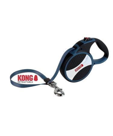 Cong roll -out dog leash in 7.5m length I for large dogs up to 50kg i size L i high -quality roller linen with break & lock system in blue i comfortable leash with soft handle & reflective belt blue large