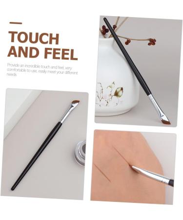 Baluue 4 Pcs Eyebrow Brush Eyeshadow Concealer Brush Eyeliner Brush Angled Eye Shadow Brush Wood - Buy Online on SooperMarket.com
