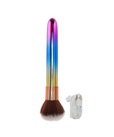 Soft Hair Electric Makeup Brush Rechargeable Adjustable Frequency Waterproof Multifunctional Beauty Tool for Precise Makeup Application