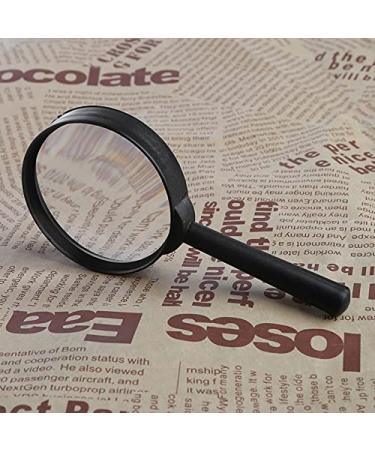 Magnifying Magnifier 60mm Hand Held 5X Magnifying Loupe Reading Glass Lens G8TB Good Times