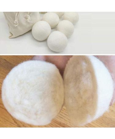 Wool Dryer Balls - Sheep 2 / 4-Pack Premium Tumble Dryer Balls Reusable Natural Fabric Softener 6cm for for Laundry UK Laundry Balls for Washing Machine 2pc - Buy Online on SooperMarket.com