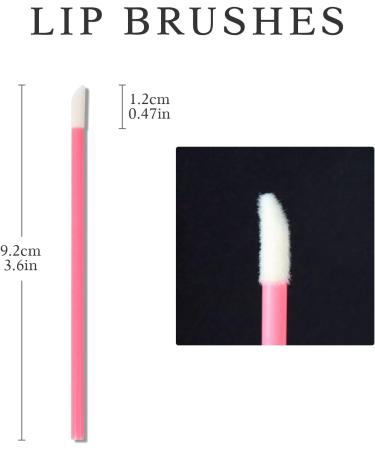 Sularpek 200 PCS Disposable Lip Gloss & Make Up Brush Set | Lipstick Concealer Applicator Tool for Lips, Eyes & Makeup Application - Buy Online on SooperMarket.com