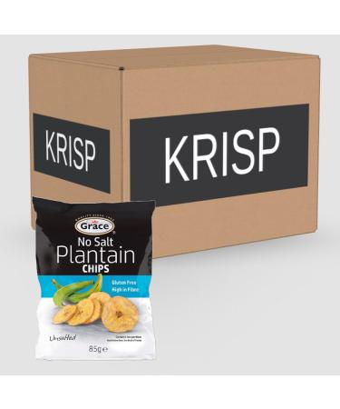 9 x 85g Unsalted Plantain Chips Banana Crisps Natural Lunch Snack Gluten Free - Buy Online on SooperMarket.com
