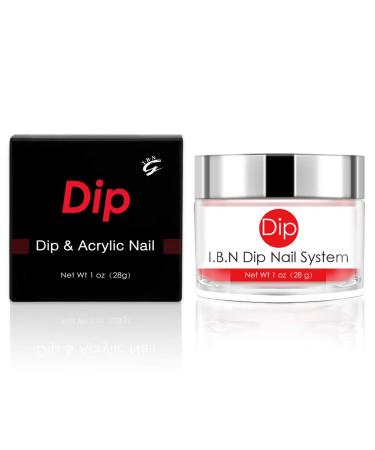 I.B.N Pink Dipping Powder (1oz) - Odor-Free, Long-Lasting French Nail Art Starter Powder - No Lamp Needed - Perfect for Manicure Salon & DIY at Home - Buy Online on SooperMarket.com