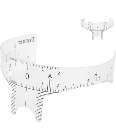 Professional Eyebrow Ruler for Microblading Artists Transparent Design Plastic Lightweight and Portable with 3 Types Available for Accurate Eyebrow Shape (Nose bridge ruler Nose bridge ruler type B - Buy Online on SooperMarket.com